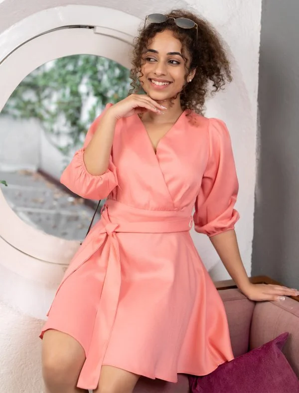 Ronelia Puff Sleeve Mini Dress - Image 3