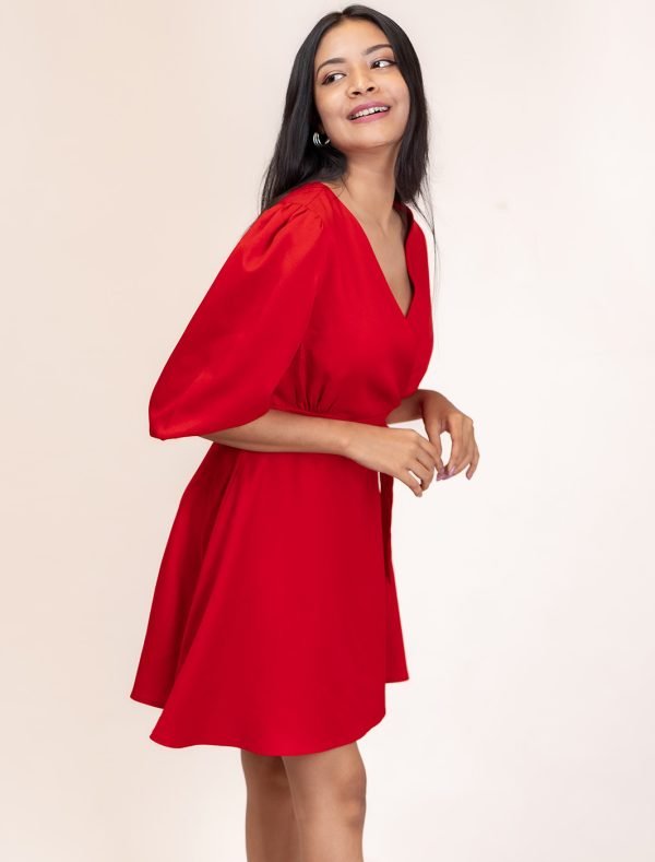 Ronelia Puff Sleeve Mini Dress - Image 2