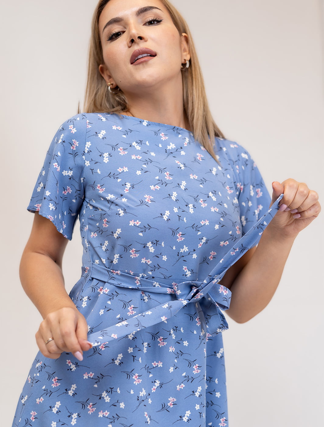 Aouli Butterfly Sleeve Mini Dress