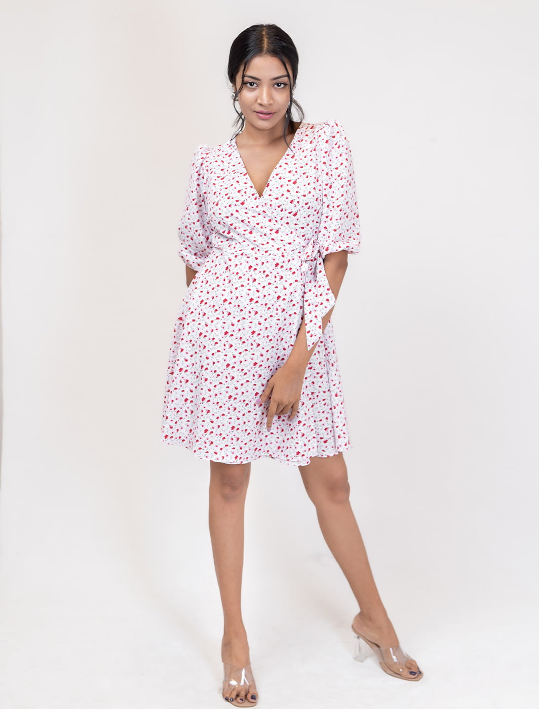 Nora Floral Wrap Dress