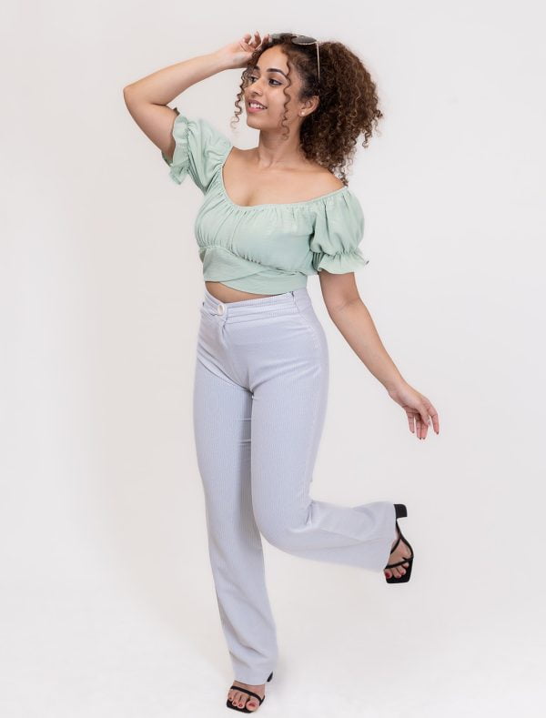 Fiona Off Shoulder Crop Top - Image 2