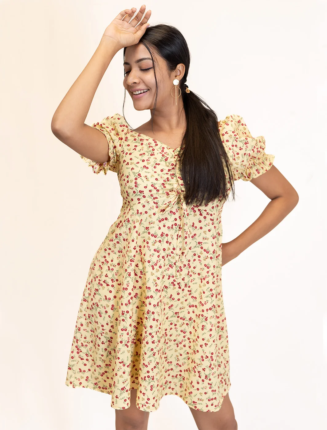 Clara Printed mini Dress - Image 4