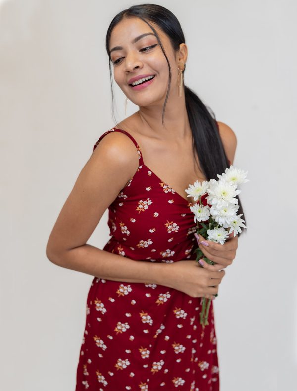 Sarah Floral Midi Dress - Image 4
