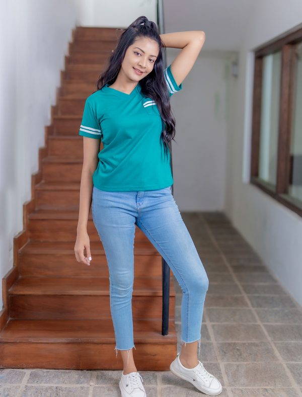 Melissa Vneck Tee - Image 3