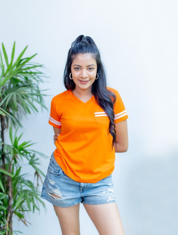 Melissa Vneck Tee - Image 4