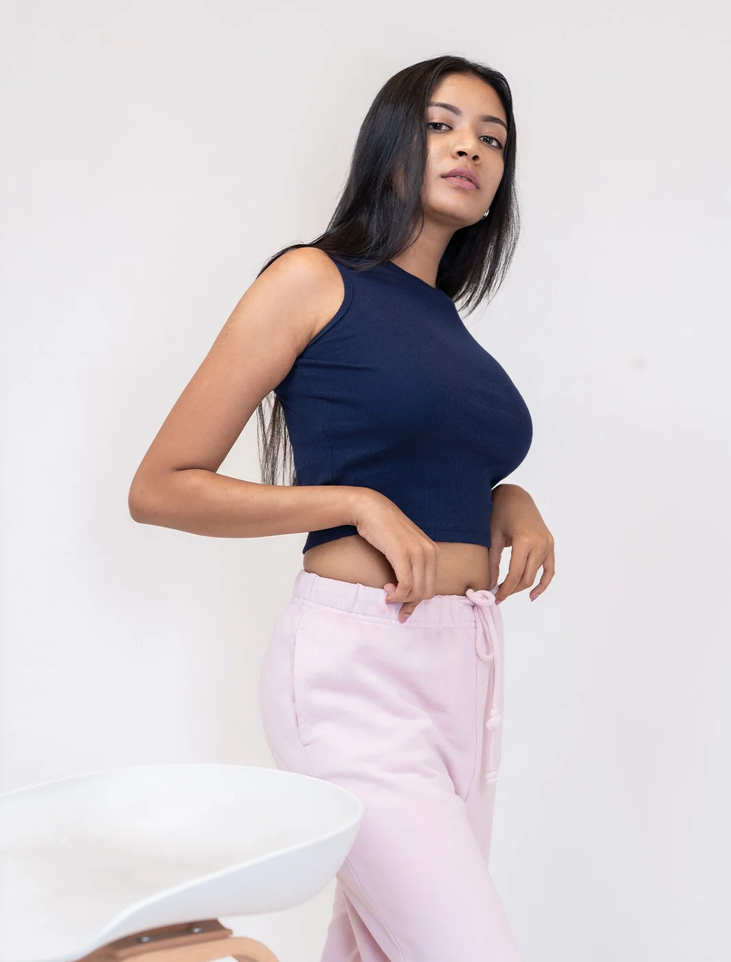 Hanna Rib Crop Top - Image 2