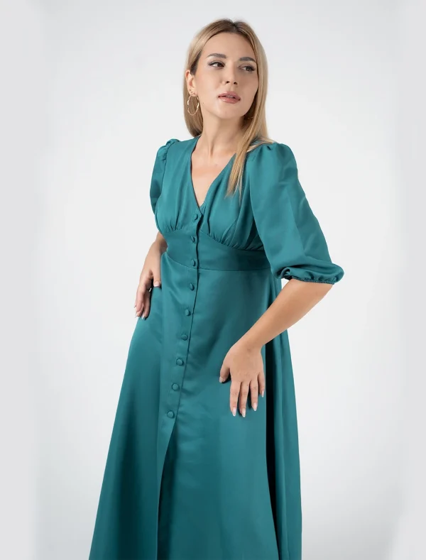 Sofia Front Open Maxi Dress - Image 2