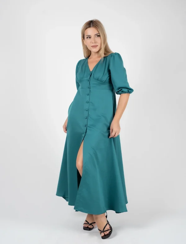 Sofia Front Open Maxi Dress - Image 4
