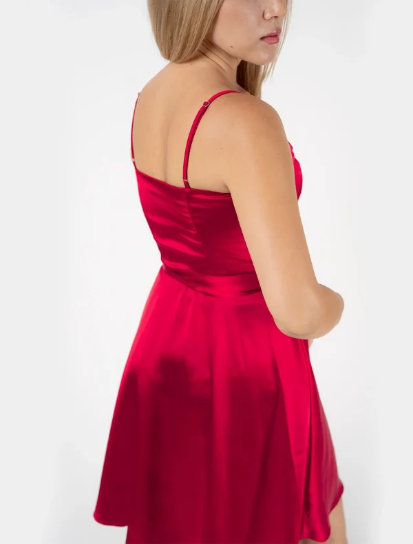 Lucy Sweetheart Neck Belted Mini Dress - Image 3